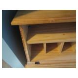 Wooden Multifunction Cabinet with Fold-Down Desk
