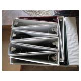Lot of 9 Assorted Heavy-Duty 3-Ring Binders