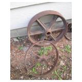 Antique Cast Iron Wheels