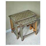Stunning Turkish Inlay Nesting Table