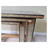 Stunning Turkish Inlay Nesting Table