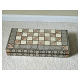 Ornate Turkish Inlay Backgammon Set