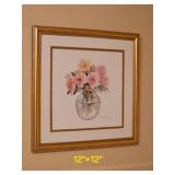 Charming Pink Bouquet Still Life Print