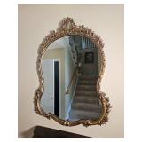 Gilt Louis XVI Rococo Wall Mirror