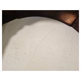 Concrete Top Ornate Mahagany Finish Victorian Side Tables