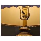 Handsome Footed Urn Table Lamp Polished Brass