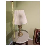 Handsome Footed Urn Table Lamp Polished Brass