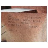 Concrete Top Ornate Mahagany Finish Victorian Cocktail Table