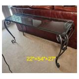 Scrolled Frame Sofa Table