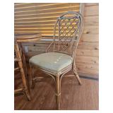 Handsome Rattan Bistro Table & Chairs