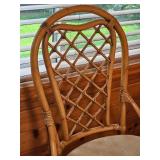 Handsome Rattan Bistro Table & Chairs