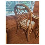 Handsome Rattan Bistro Table & Chairs