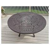 Cast Aluminum Peacock Bistro Table