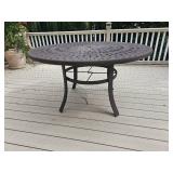 Cast Aluminum Peacock Bistro Table