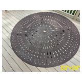 Cast Aluminum Peacock Bistro Table