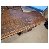 Antique R-Way Heritage Double Pedestal Desk