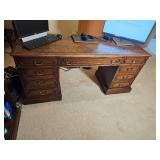Antique R-Way Heritage Double Pedestal Desk