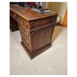 Antique R-Way Heritage Double Pedestal Desk