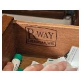 Antique R-Way Heritage Double Pedestal Desk