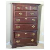 Elegant Mahogany 6-Drawer High-Boy Dresser