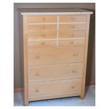 Chic Modern Blonde 5-Drawer Dresser