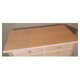 Chic Modern Blonde 5-Drawer Dresser