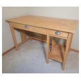 Chic Modern Blonde Writing  Desk