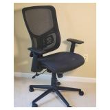 Modern Ergonomic Rolling Office Chair - Black