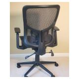 Modern Ergonomic Rolling Office Chair - Black