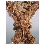 Mid-Century Triple Oval Interlocking Gold Gilt Mirror