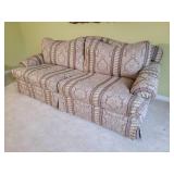 Elegant Pattern Plush Luxury Sofa - Shirley - Taupe Striped Jacquard
