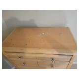 Contemporary Blonde 5-Drawer Dresser
