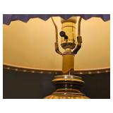 Handsome Footed Urn Table Lamp Polished Brass