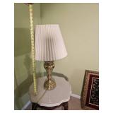 Handsome Footed Urn Table Lamp Polished Brass