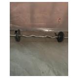 Sturdy Bench Press, Weights, & EZ-Bar
