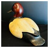 Large Wooden Duck by Big Sky Boseman, Montana USA Carvers / Carved Duck Decoy