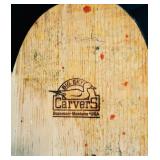 Large Wooden Duck by Big Sky Boseman, Montana USA Carvers / Carved Duck Decoy