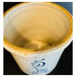 Vintage Birch Leaf Stoneware 5 Gallon