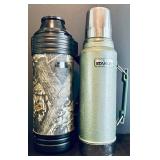 Vintage Insulated Thermos by Nissan Stainless and Stanley Aladdin