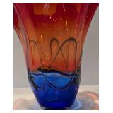 Brilliant Murano Barbini Art Glass Vase
