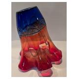 Brilliant Murano Barbini Art Glass Vase
