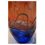 Brilliant Murano Barbini Art Glass Vase