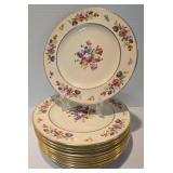 Rare Coxon Belleek China Dinnerware Grouping