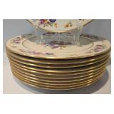 Rare Coxon Belleek China Dinnerware Grouping