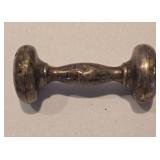 Pair of Sweet Vintage Sterling Silver Barbell Rattles