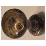 Pair of Sweet Vintage Sterling Silver Barbell Rattles