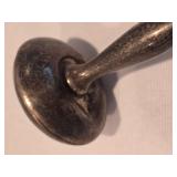 Pair of Sweet Vintage Sterling Silver Barbell Rattles