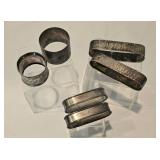 Diverse Selection of Vintage Sterling Silver Napkin Rings