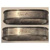 Diverse Selection of Vintage Sterling Silver Napkin Rings
