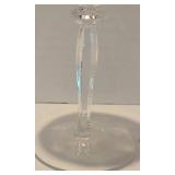 Remarkable Crystal Stemware Grouping including Pair of Anne Hutte Cranberry Wine Glasses